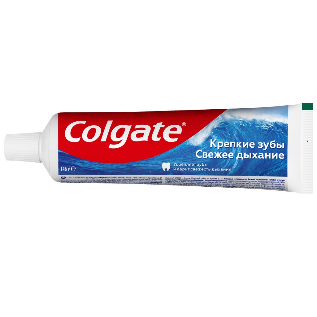 Colgate Паста зубная Крепкие зубы Свежее дыхание, паста зубная, 100 мл, 1 шт.