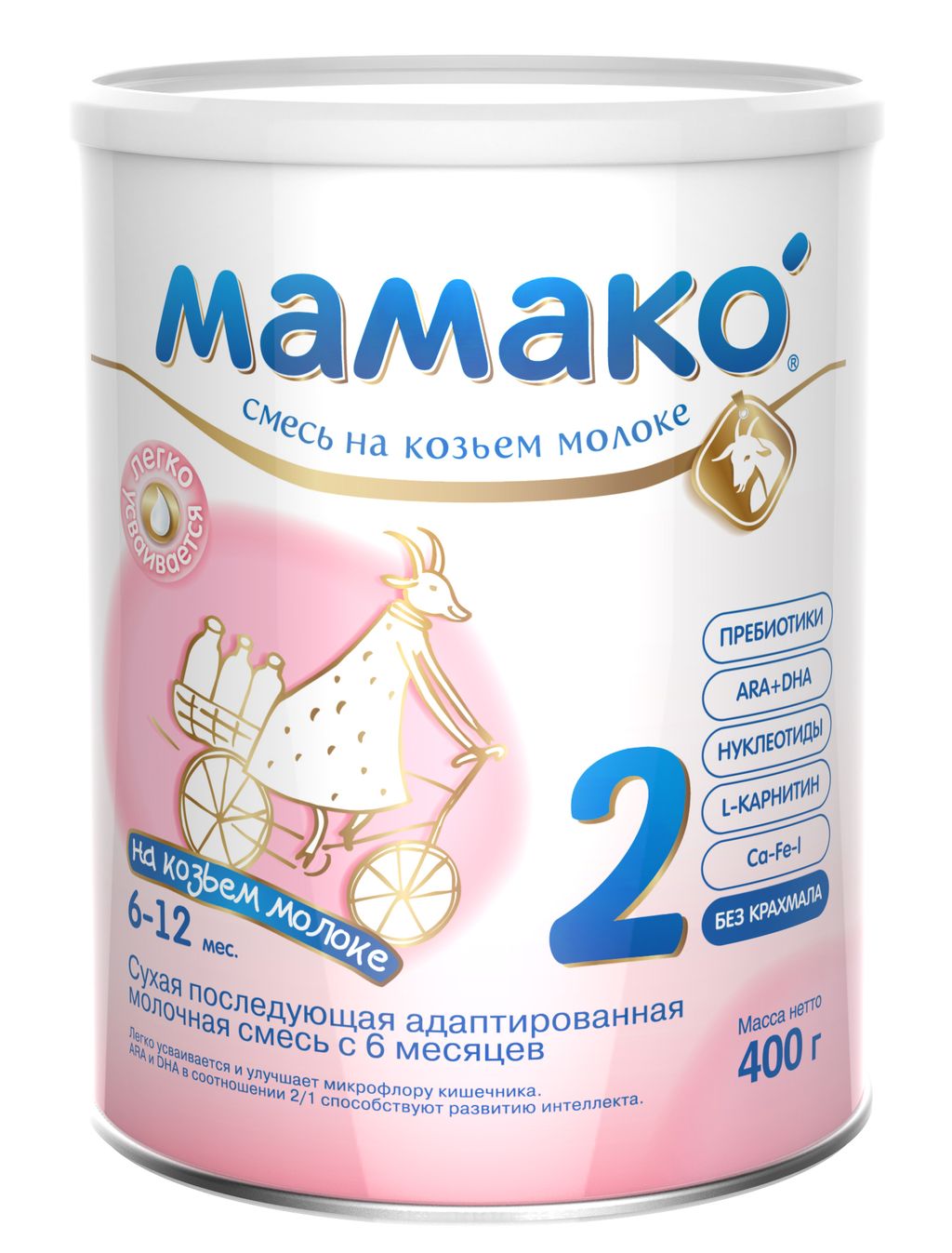 фото упаковки Мамако 2 Premium молочная смесь на основе козьего молока