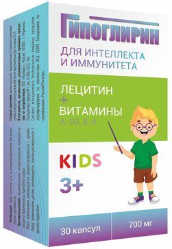 фото упаковки Гипоглирин Kids Лецитин для интеллекта и иммунитета