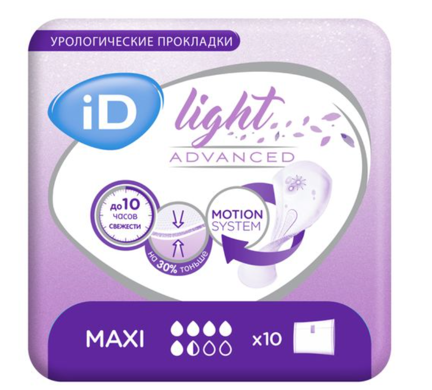 фото упаковки iD light maxi прокладки урологические