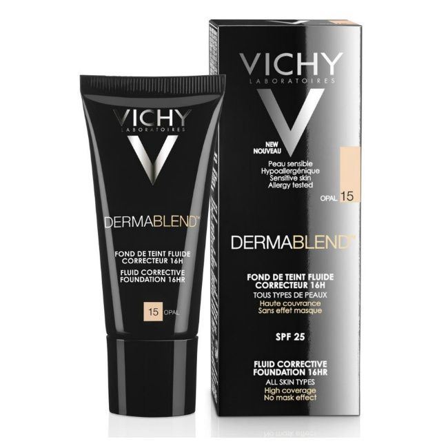 фото упаковки Vichy Dermablend флюид тональный корректирующий тон 15