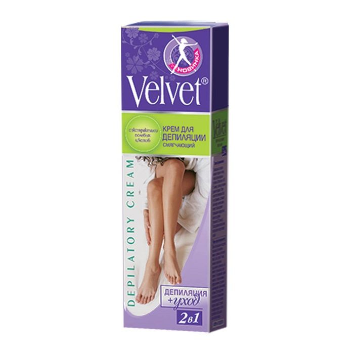 фото упаковки Velvet крем для депиляции 2 в 1 смягчающий