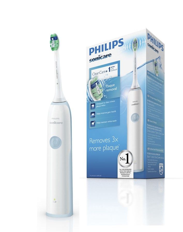 Philips Sonicare Cleancare+ HX3212/03 электрическая звуковая зубная щетка, 1 режим работы, 1 насадка, 1 шт.