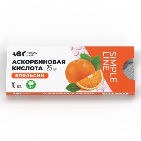 фото упаковки ABC Healthy Food Аскорбиновая кислота