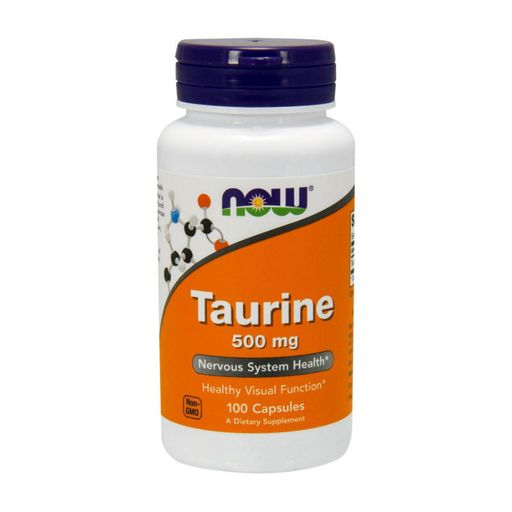 NOW Taurine Таурин, 500 мг, капсулы, 100 шт.