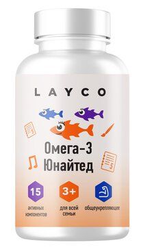 Layco Омега-3 комплекс Юнайтед, капсулы, 60 шт.