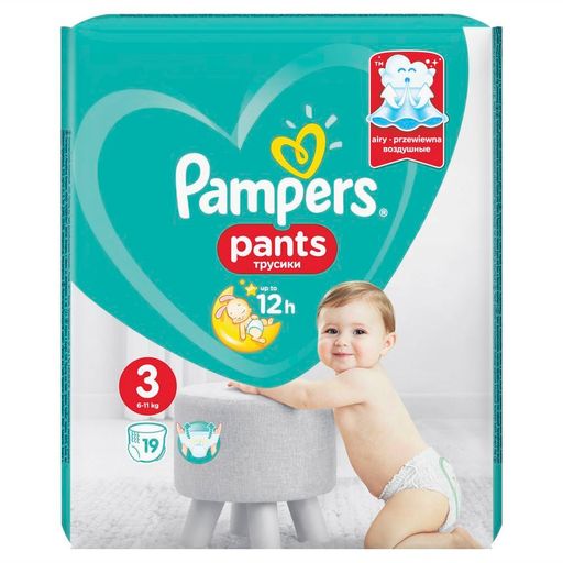 Pampers Pants Подгузники-трусики детские, р. 3, 6-11 кг, 19 шт.