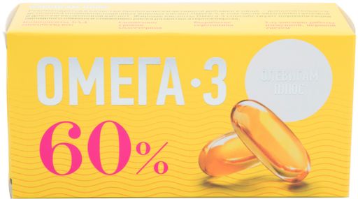 Олевигам Плюс Омега - 3 60%, капсулы, 30 шт.