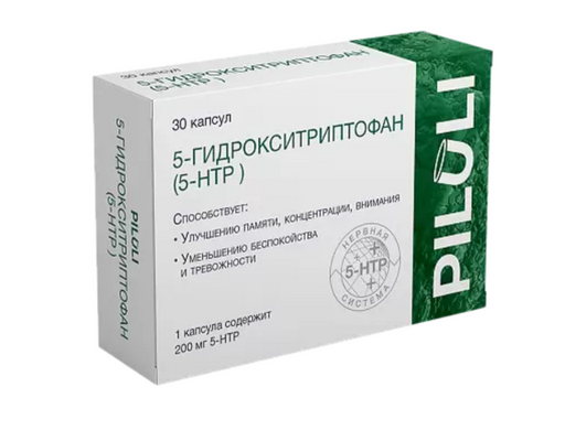 Piluli 5-НТР (5-гидрокситриптофан), капсулы, 30 шт.