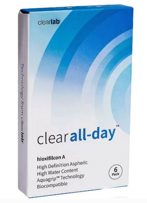 ClearLab Clear All-Day Линзы контактные, -4.25, 8.6, 6 шт.