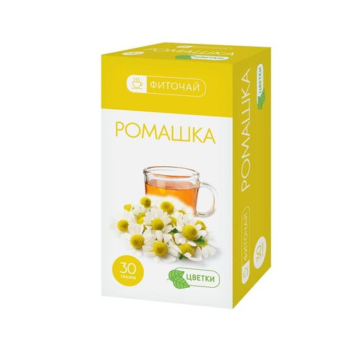 Фиточай Ромашка цветки, сырье растительное-порошок, 30 г, 1 шт.